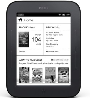 The first edition of the NOOK E-reader. Barnes & Noble.