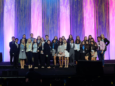 WRHS Key Club members after a district assembly