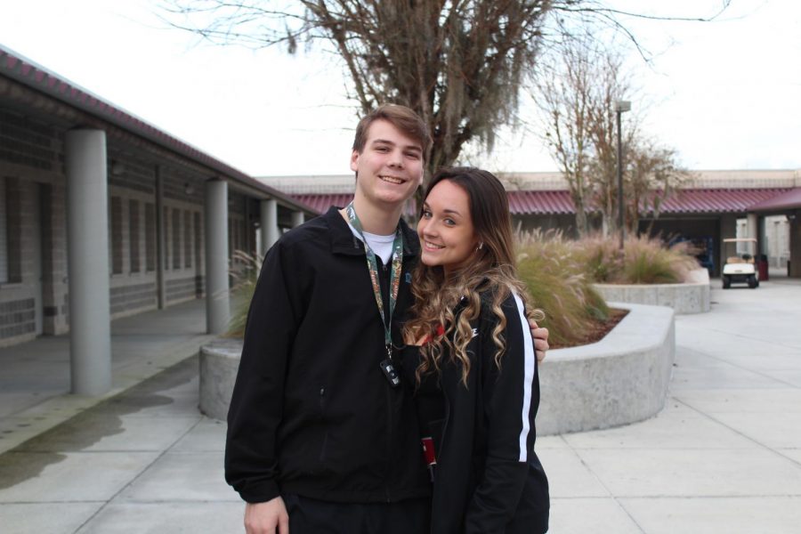Nathan Thayer and Spirit Southworth won the class superlative: most likely to have senioritis