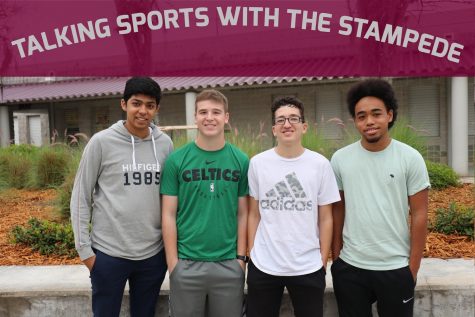 Christian Varghese, Jason Mazursky, Philip Carvalho, and Damon Walden are the hosts of the Talking Sports podcast. 
