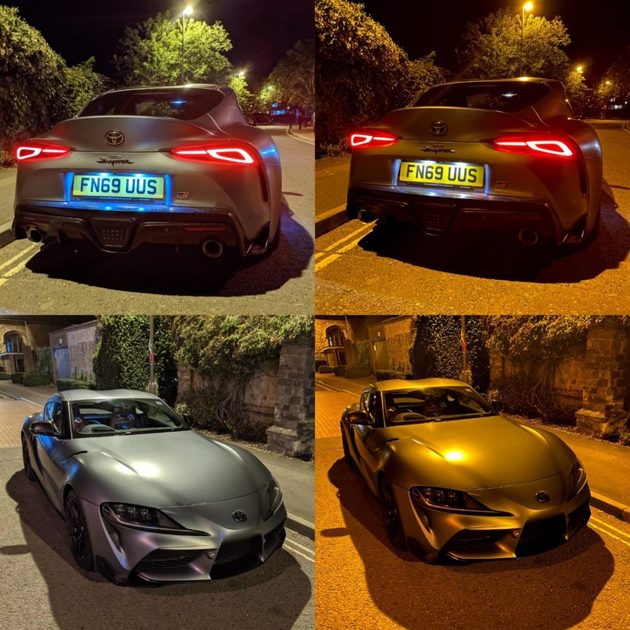 The low light modes of the iPhone 11 Pro (right) and Google Pixel 3 (left).