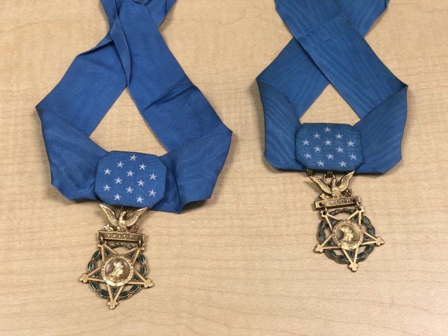 Groberg and Bacas Medals of Honor.