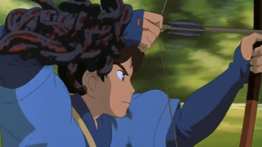 princess mononoke ashitaka shoots arms off