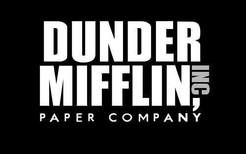 The logo for the tv show paper company Dunder Mifflin.