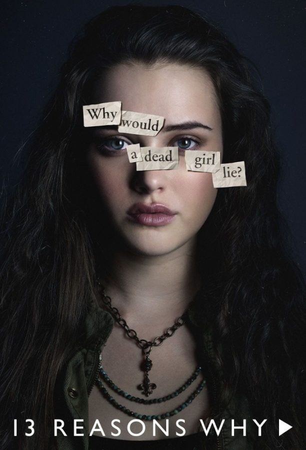 Promotional poster showing a character in the hit Netflix show 13 Reasons Why.