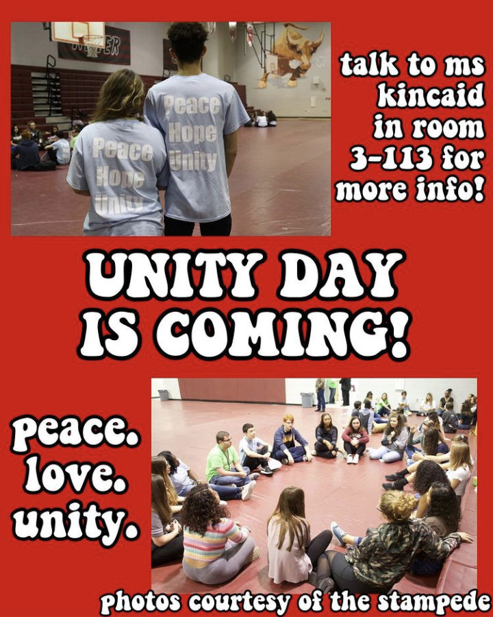 Unity Club is looking forward to their Unity Day next semester, and are welcoming all grades to come join.