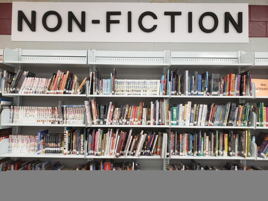 Wiregrass Ranch High Schools library is an excellent example of the wide variety of books there are to choose from when getting interested in reading.