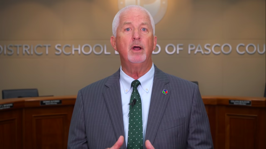 Kurt S. Browning in a video explaining the new measures the district has taken to control student fighting.