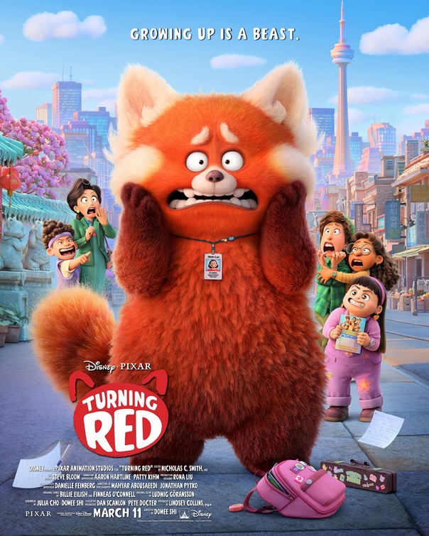 Promotional poster for the movie Turning Red.