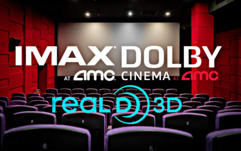 Three of the most popular premium formats including IMAX, Dolby Cinema, and RealD3D.
