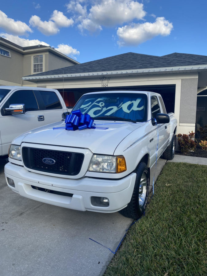 Student at Wiregrass getting a Ford Ranger last Christmas
